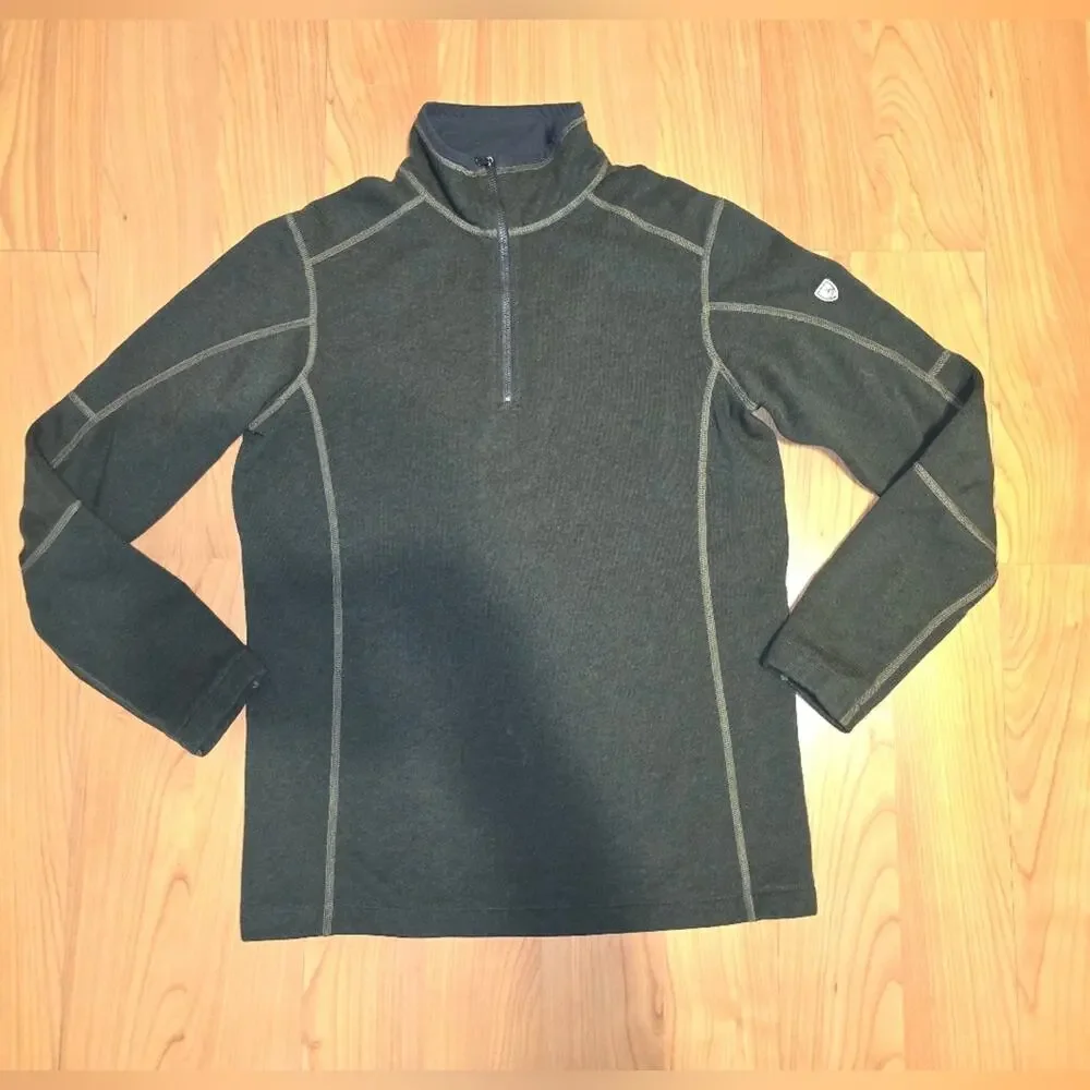 Kuhl Forest Green Zip-Up Men's Sweater